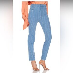MUGLER Skinny Spiral Jean SZ 26 4 36. $850